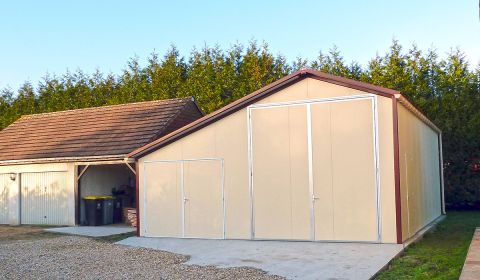 Garage en bois camping car (44 mm), 4x8 m, 32 m²